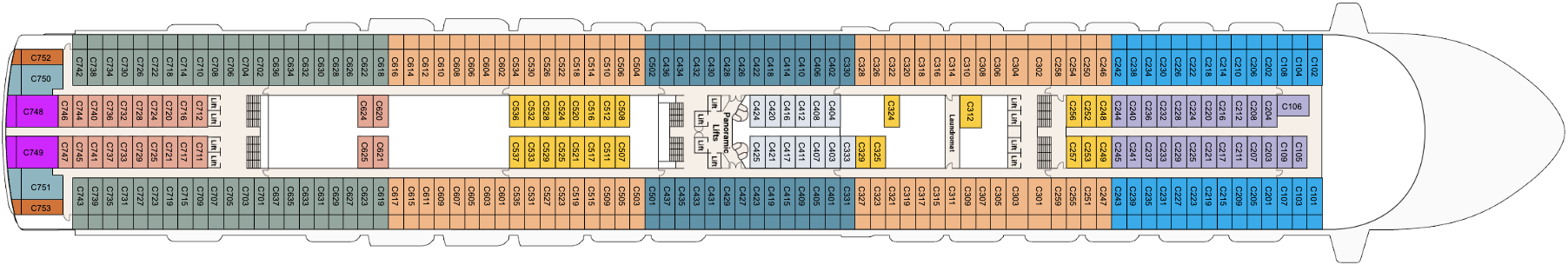 Princess Cruises Emerald Princess Deck 10 - Caribe.png